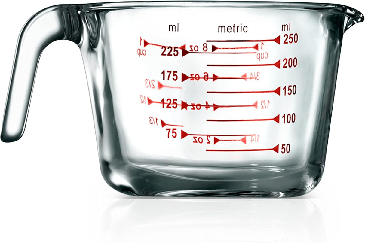 Vaso medidor de vidrio NutriChef 8.5 oz NutriChef