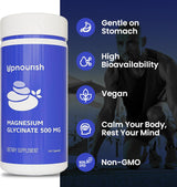 UpNourish Magnesio Glicinato 500mg Cápsulas - Calm & Sueño