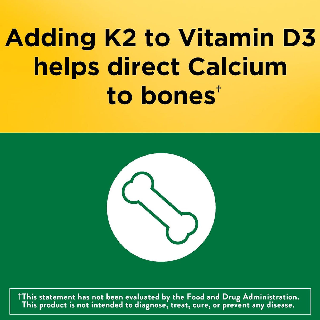 Suplemento Vitamina D3 K2 5000 UI 125 mcg Vitamina D  30 cáp
