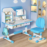 Set de Escritorio y Silla Infantil Ajustable con Cajón y Soporte