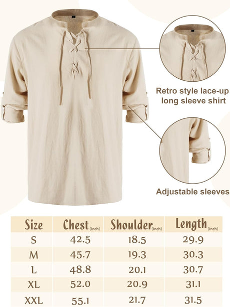Set de Disfraz Medieval para Hombre Jiuguva, 4 Pcs, Vikingos