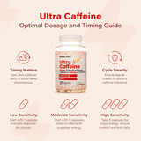 Píldoras de Cafeína de Liberación Extendida - 200mg - 60 Caps