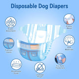 Pet Soft - Pañales desechables para perras, cachorras, gatas