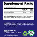 Vitamatic Vitamina B2 (Riboflavina) 250 mg 200 cápsulas
