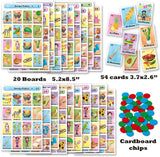 Juego de Bingo Fiesta Deluxe - 20 Tableros y Fichas para 20 Jugadores