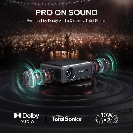 Proyector EAZZE D1 Pro 1080P, WiFi, Bluetooth, Dolby Audio