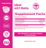 Suplemento Pink Stork Myo-Inositol & D-Chiro Inositol Hormonal 90 cápsulas