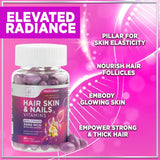 Vitaminas para cabello, piel y uñas - Biotina 5000mcg, 60 cápsulas