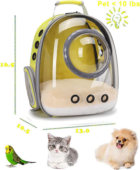 Mochila transportadora de mascotas para gatitos