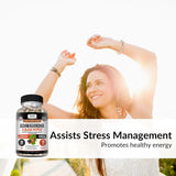 Suplemento Adaptógeno Kaya Naturals Ashwagandha 1300mg