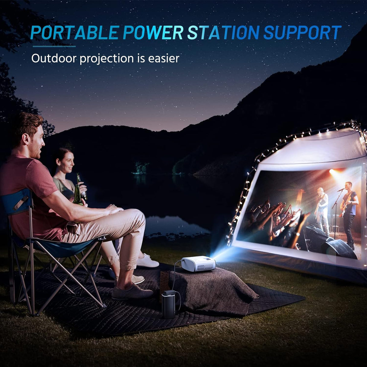 Proyector Mini para iPhone, ELEPHAS 1080P HD, 8000L, 2024