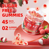Gomitas de Vitamina D3 K2 Magnesio Sin Azúcar 90 Uni