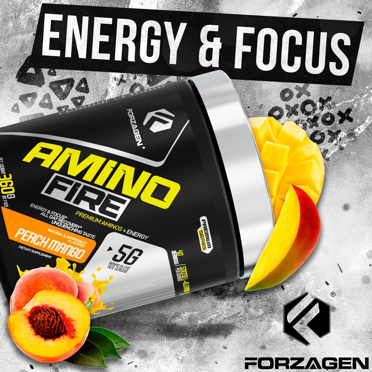 Forzagen Amino Fire | Aminoácidos Esenciales, 40 Porciones