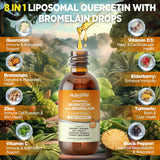 Liposomal Quercetina con Bromelina, 8 en 1, 2oz