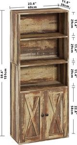 Estantería Industrial IRONCK 5 Estantes con Puertas 11.8 Profundidad