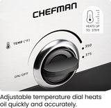 Freidora Chefman Fry Guy, 1.6L, Ventana, Control de Temp.