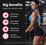 NutraChamps Gomas de Creatina 120 5g Sin Azúcar para Deportistas