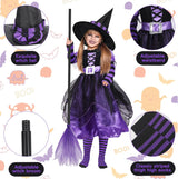 Disfraz de bruja para niña, marca Fairytale, incluye sombrero y tutú