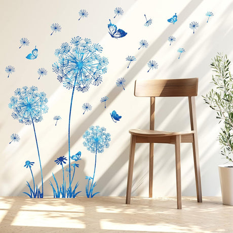 Pegatinas de Pared Flor y Mariposas Supzone para Decoración