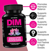Suplemento de DIM 300 mg | Hormona Equilibrio Mujer | 60 Caps.