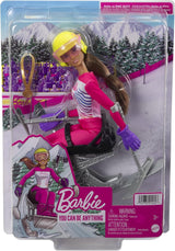 Barbie Carrera Muñeca y Accesorios para Esquí Alpino
