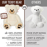 Teddy Bear con Huellas LotFancy - Peluche Regalo para Niños