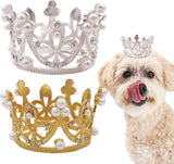 Disfraces 2 piezas de corona para perros pequeños talla S