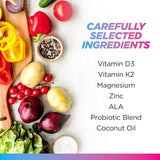 Suplemento Vitamin D3 K2 4000 IU Livingood Daily, 60 Cápsulas