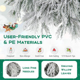 Árbol de Navidad Artificial HAPPYGRILL 6 FT, 250 luces LED