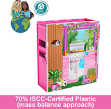 Casa de muñecas Barbie, con 11 accesorios, áreas de juego y 360°