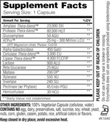 Suplemento Enzymedica Digest Gold con ATPro  con enzimas