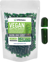 Suplementos  tamaño 00  100  píldoras vegetales verde bosque