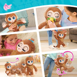Juguete interactivo furReal Peanut, mono de peluche 15”