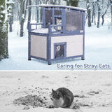 Casa de gato duradera para exteriores resistente Petsfit