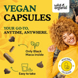 Cápsulas de Maca Negra Orgánica y Salvaje - 90 Cápsulas