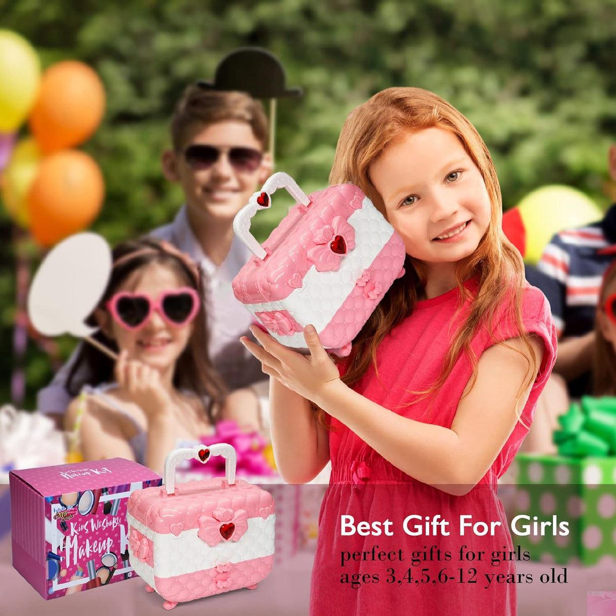 Kit de Maquillaje para Niñas - Juguete No Tóxico, Lavable