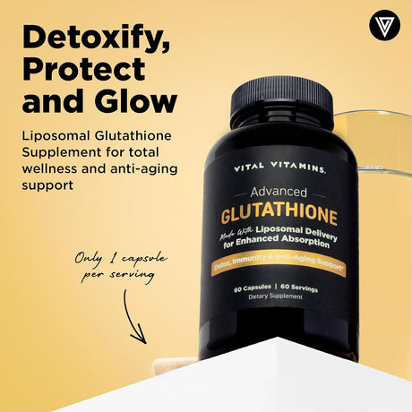 Suplemento Vitamínico Vital Vitamins Glutatión - 500mg L-Glutathione