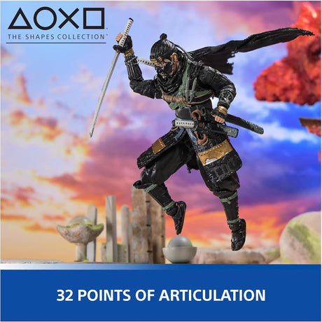 Figura Samurai Jin Sakai, PlayStation, Ghost of Tsushima, 6”