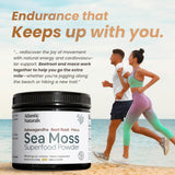 Atlantic Naturals Polvo de Sea Moss con Ashwagandha y Maca - 150g
