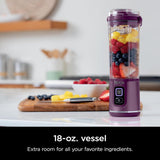 Licuadora portátil Ninja BC151PR, 18oz, recargable USB-C
