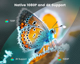 Proyector Mini 4K TOPTRO, HD 1080P, WiFi 6, soporte ajustable