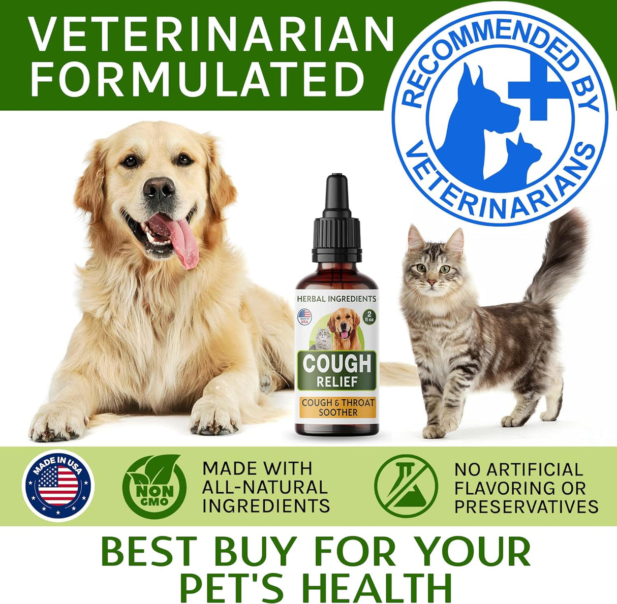 Vitaminas Gotas para la tos de la perrera para perros