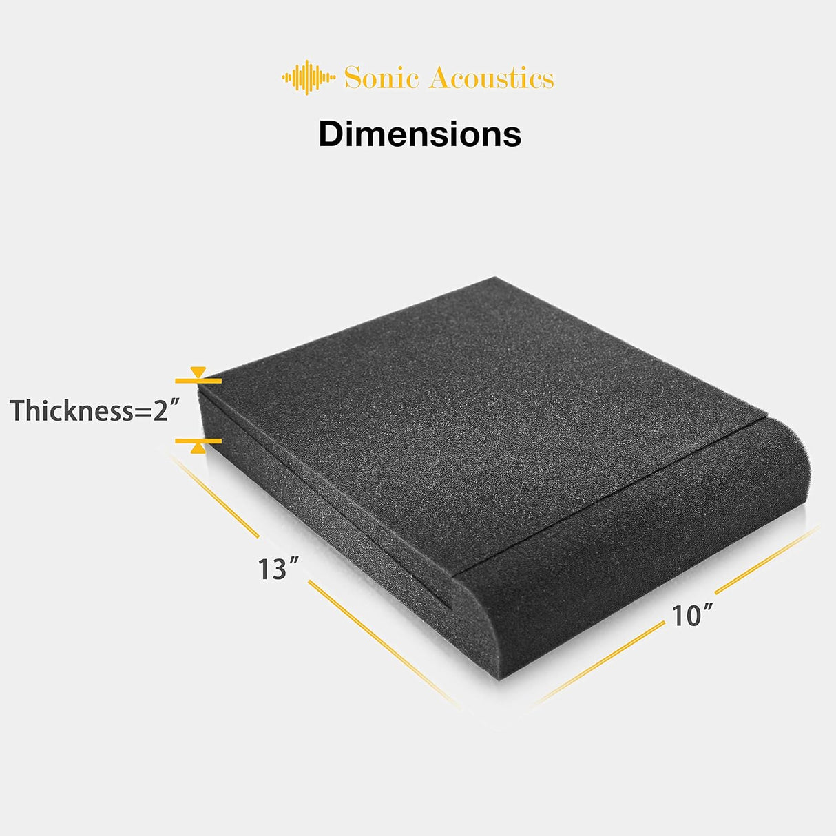 2 Pack Almohadillas Aislantes para Monitores de Estudio 6.5-8