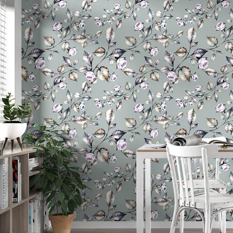 Papel Contact Floral Vintage, Autoadhesivo, 17.5 x 118 Pulgadas