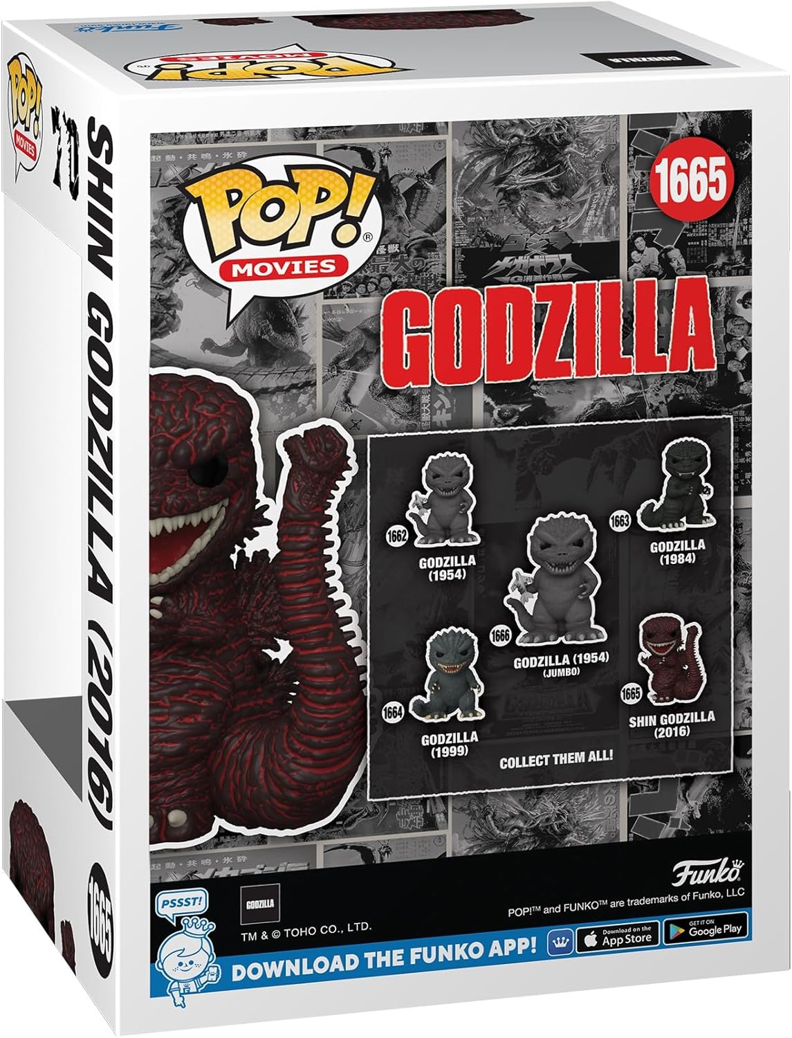 Figurita Godzilla 2016 Funko POP - 70 Aniversario - Coleccionable