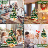 Árbol de Navidad de Mesa con Luces LED y Adornos