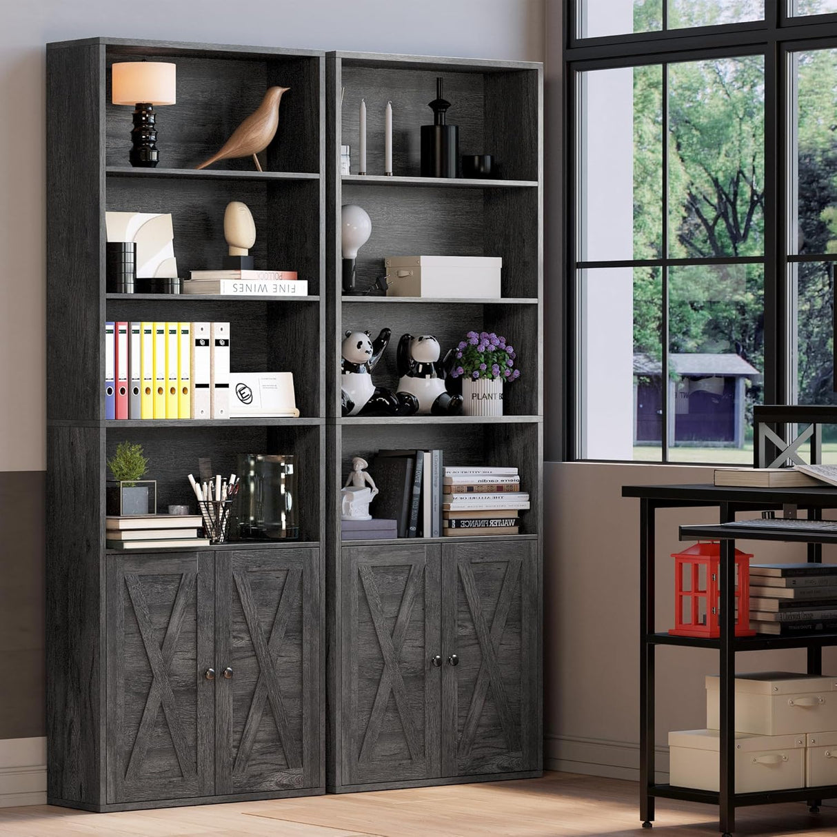 Estantería Industrial IRONCK 6 Estantes y Puertas 70 alta