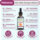 ¿Vitaminas B Líquido Natural para Mujeres - Marca X, Energía