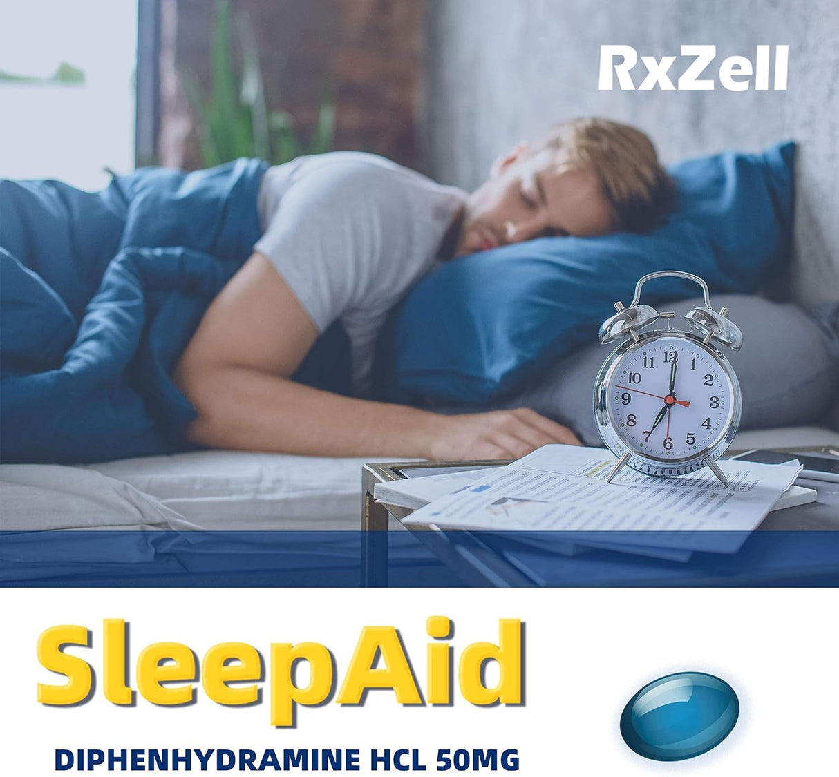SueñoFácil Diphenhydramina 50mg, 220 Softgels, Sin hábito