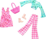 Conjunto de Ropa y Accesorios para Barbie, Moda Cottage, 2 outfits B001